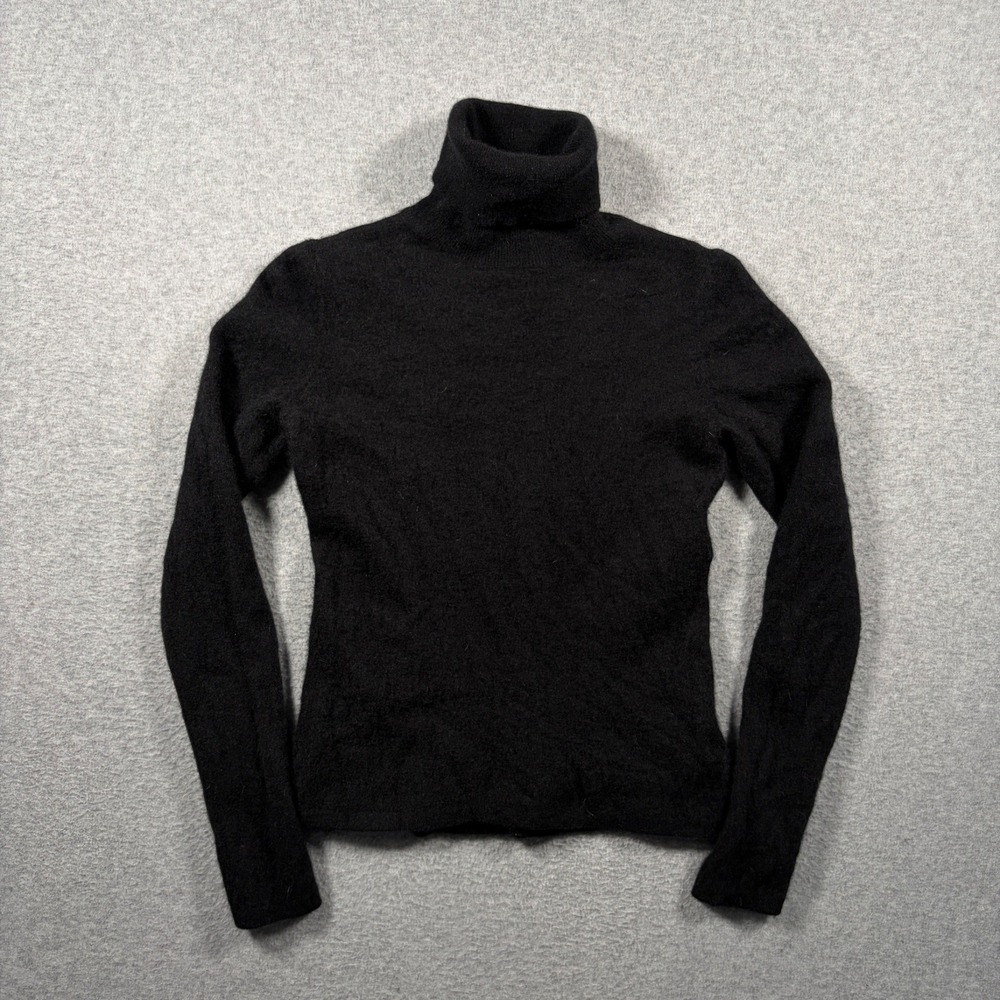 Pendleton Turtleneck Sweater Women Small Black 100% Cashmere Long Sleeve Knit